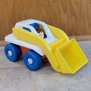 Vintage Little Tikes Front Skid Loader with Construction Worker 1990s